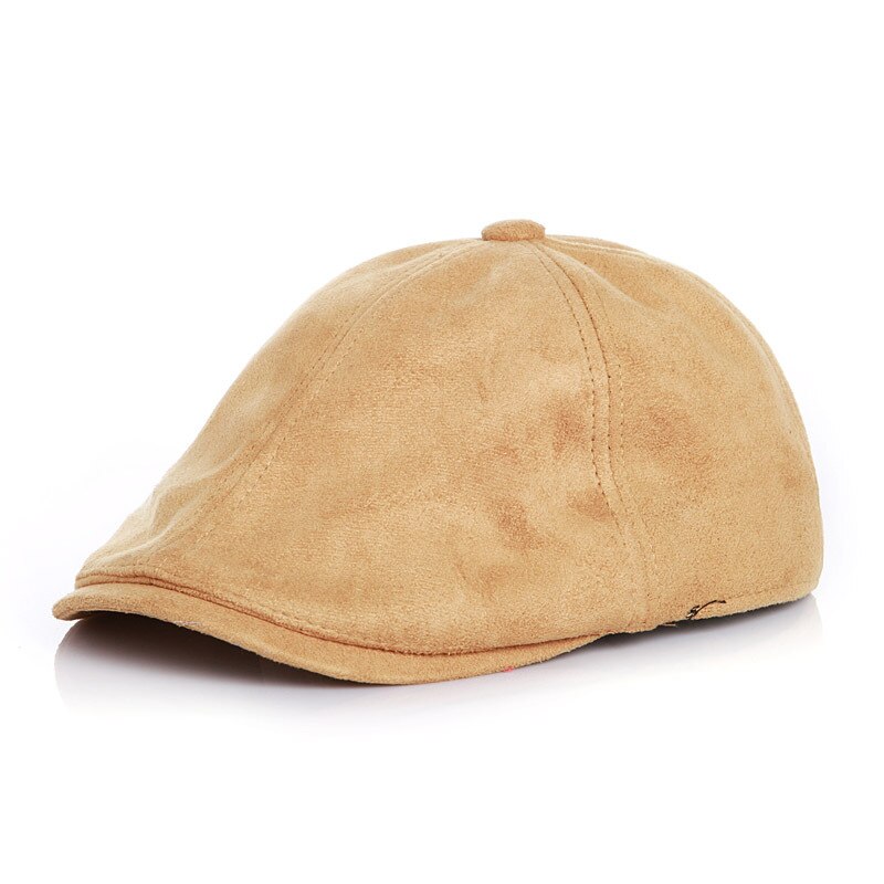 Berretti piatti classici per bambini Suedette berretto Vintage per ragazzi ragazze autunno inverno bambini cappelli a cuffia regolabili 2-6 anni: khaki