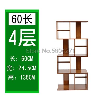 Student bookshelf modern minimalist shelf living room bamboo floor bookcase free combination small bookshelf: 60cm style3