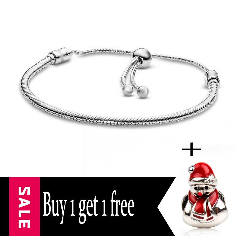 Nuovi Regali Di Natale del Braccialetto di Fascino per Gli Uomini E Le Donne Con Regolabile In Argento-placcato I Braccialetti, di marca Del Braccialetto di Gioielli Per Bambini: 925-7