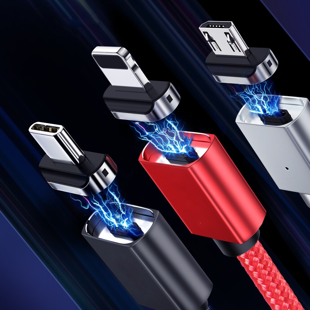S Magnetische Kabel Micro Usb Type C Voor Micro Usd Kabel 1M 3A Snel Opladen Draad Type-C magneet Charger Datum Telefoon Kabel