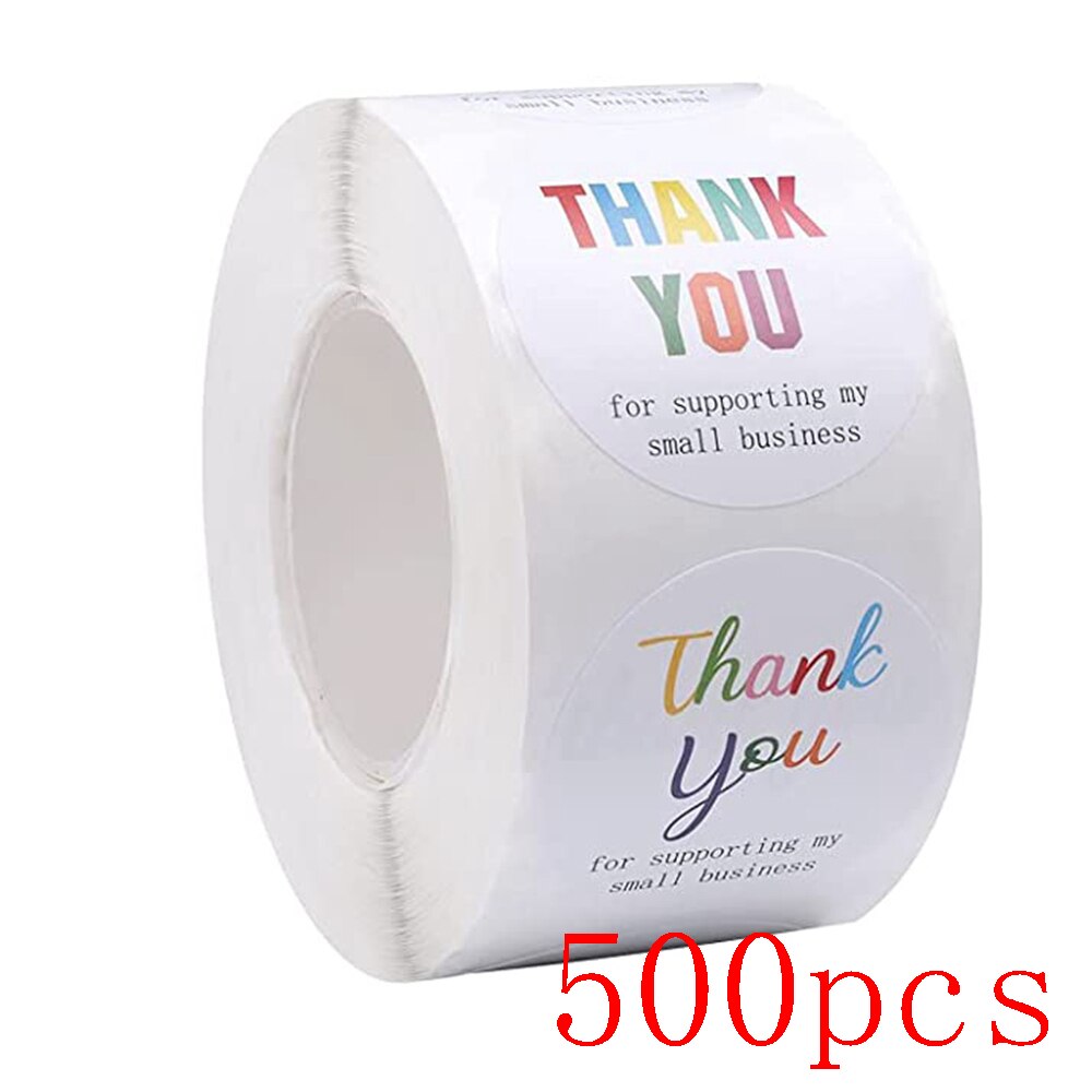 Supporting Service Sticker 500 Pcs Thank You for Supporting My Business Stick... – Grandado