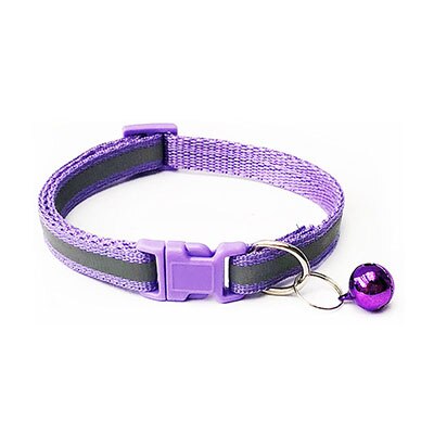 Reflekterende kattehalsbånd med klokke, solidt nylon kæledyrshalsbånd sikkert udbruds kattehalsbånd justerbar ultralet hals 19-32cm: Som show 9