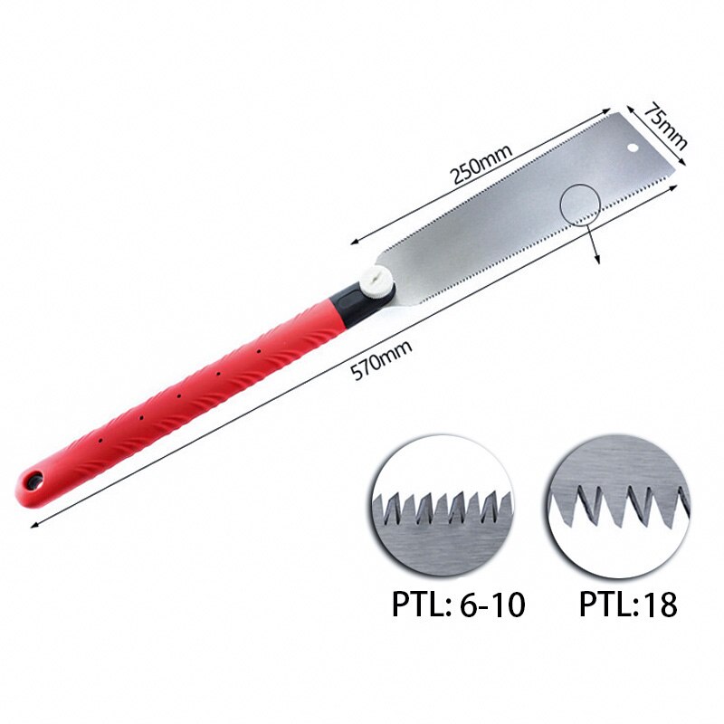 Hand Saw SK5 Japanese Double-side Saws 3-edge Teeth Wood Cutter for Tenon Wood Bamboo Plastic Cutting Woodworking Tool