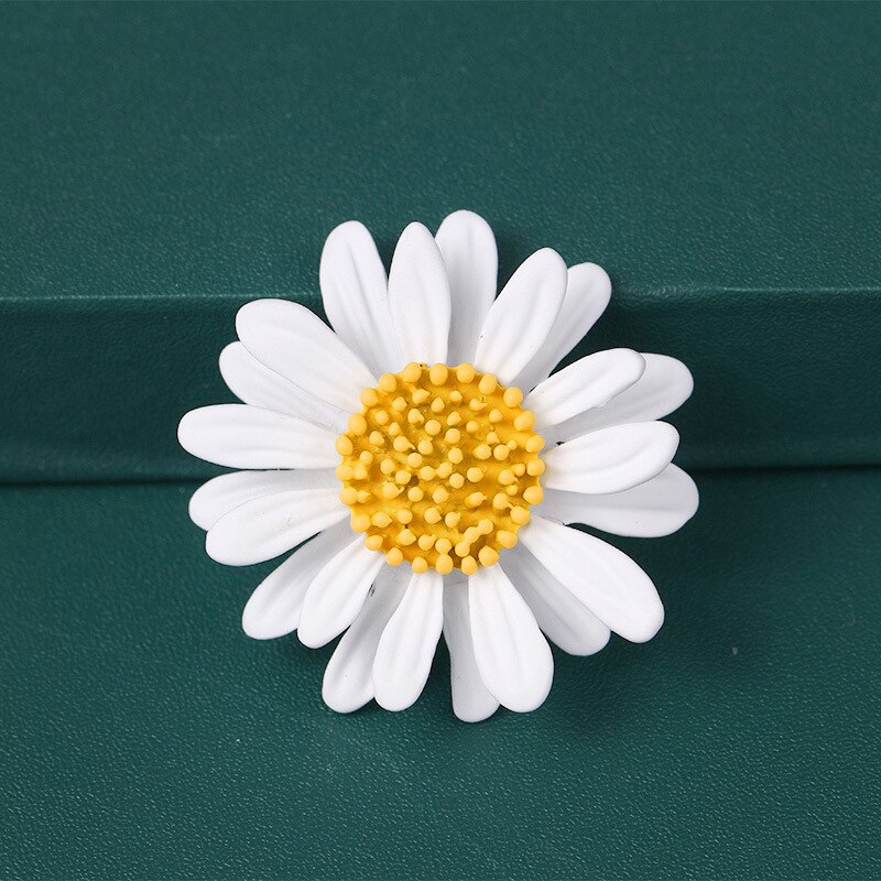 Fun Daisy Bee Broche Jas Meisje Insect Bloem Zonnebloem Strass Pin Accessoire Broches: WT