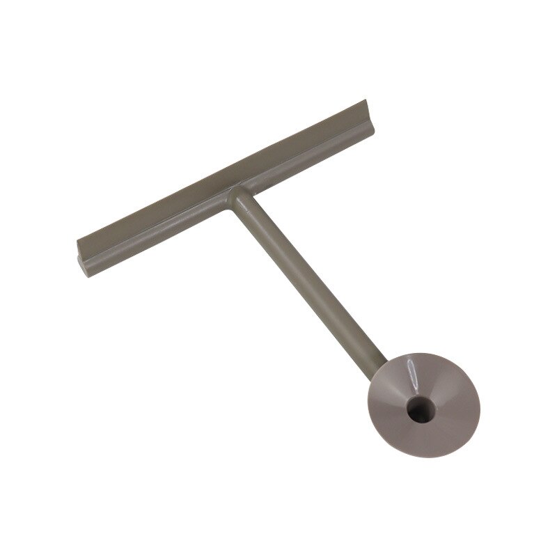 Shower Squeegee Window Glass Wiper Silicone Scraper Cleaner with Long Holdle Bathroom Mirror Wiper Scraper Glass Cleaning Tool: C-Brown