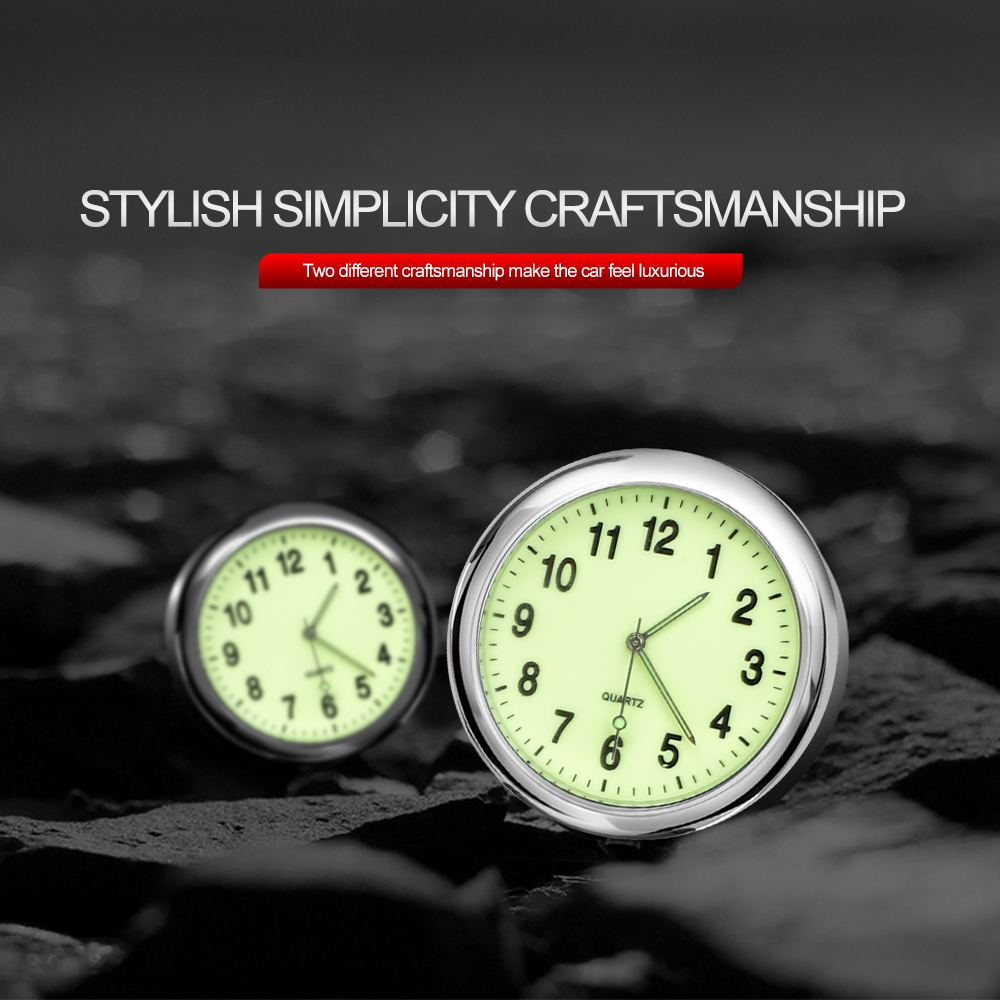 Horloge de voiture lumineuse pour Automobiles, Mini montre numérique à coller interne, mécanique, horloges à Quartz, ornement automobile, accessoires de voiture,