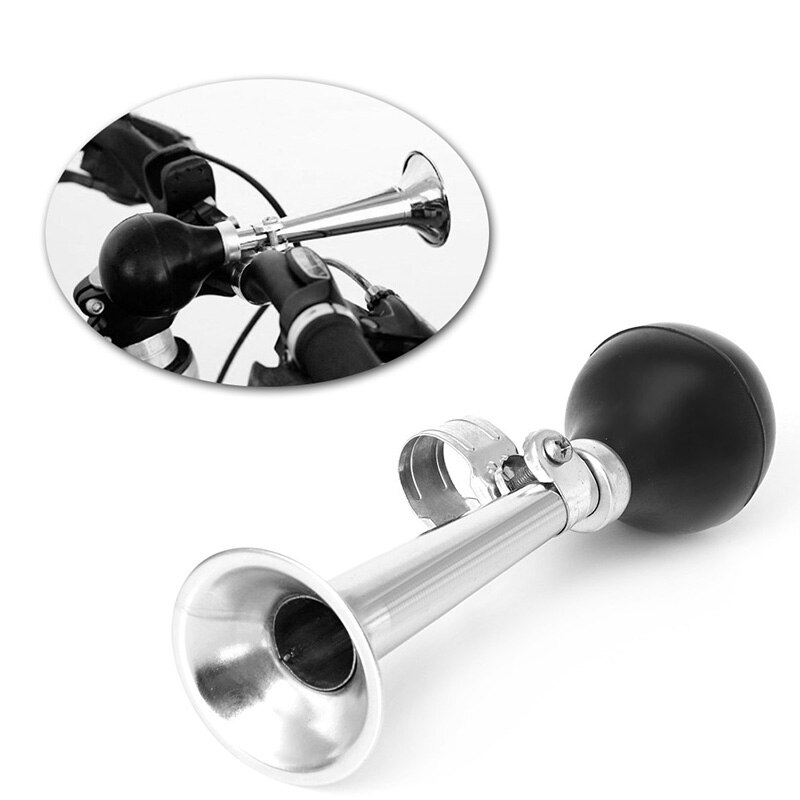 Bocina de aire de Metal para bicicleta, bocina Retro para ciclismo, campana, trompeta, corneta
