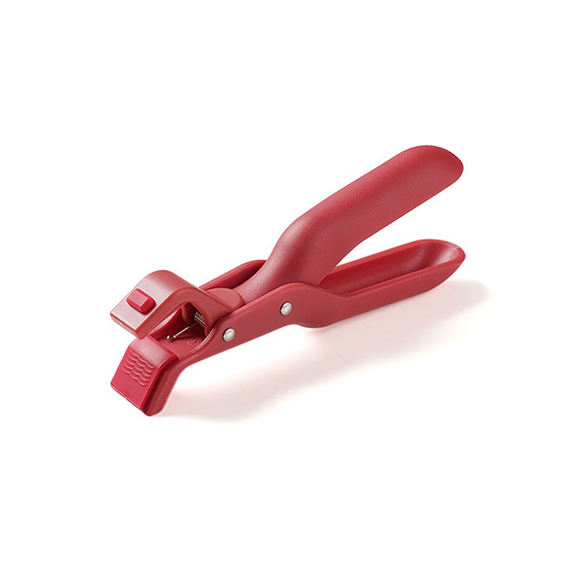 Plate Gripper Clips Holder Tongs Bowl Holder Pot Clip For Moving Plate Bowls Pizza Pan Air Fryer Microwave Oven: Red