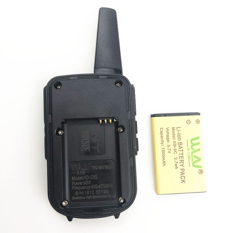 WLN KD-C52 MINI handheld fm transceiver KD C52 kleine zwei weg Radio Ham HF cb radio Walkie Talkie frs gmrs besser als KD-C51