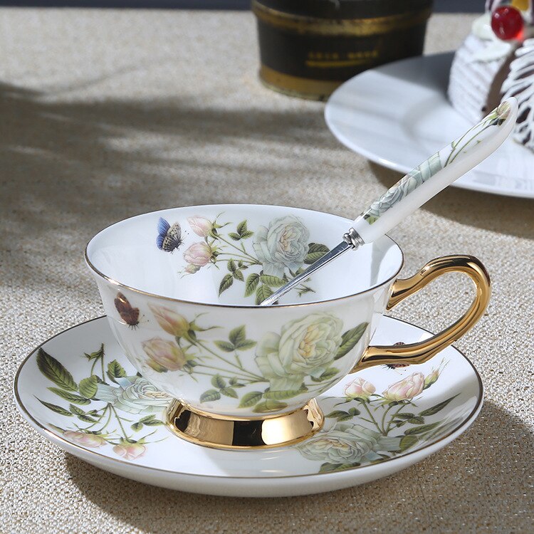 Bone China Koffie Kop En Schotel Europese Set Enge Grandado