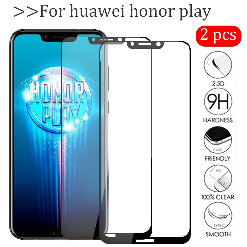 2 stks/partij Op Honor Play Glas Voor Huawei Honor Play 6.3 COR-L29 Gehard Glas Hauwei Hono Play Beschermende Film Screen protector