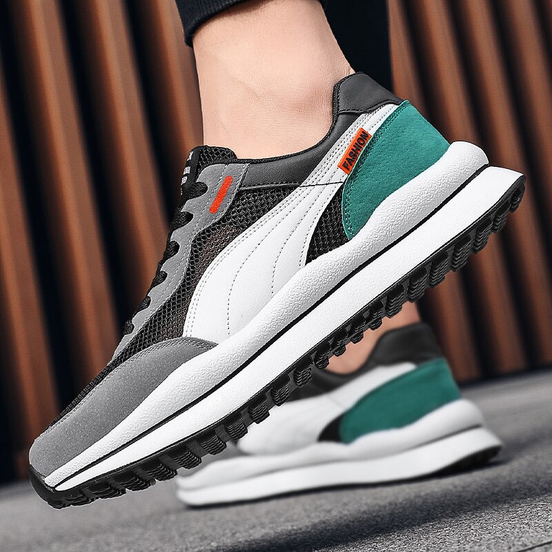 Zapatos de Golf clásicos para hombre, zapatillas deportivas de malla transpirable sin clavos, antideslizantes, para caminar