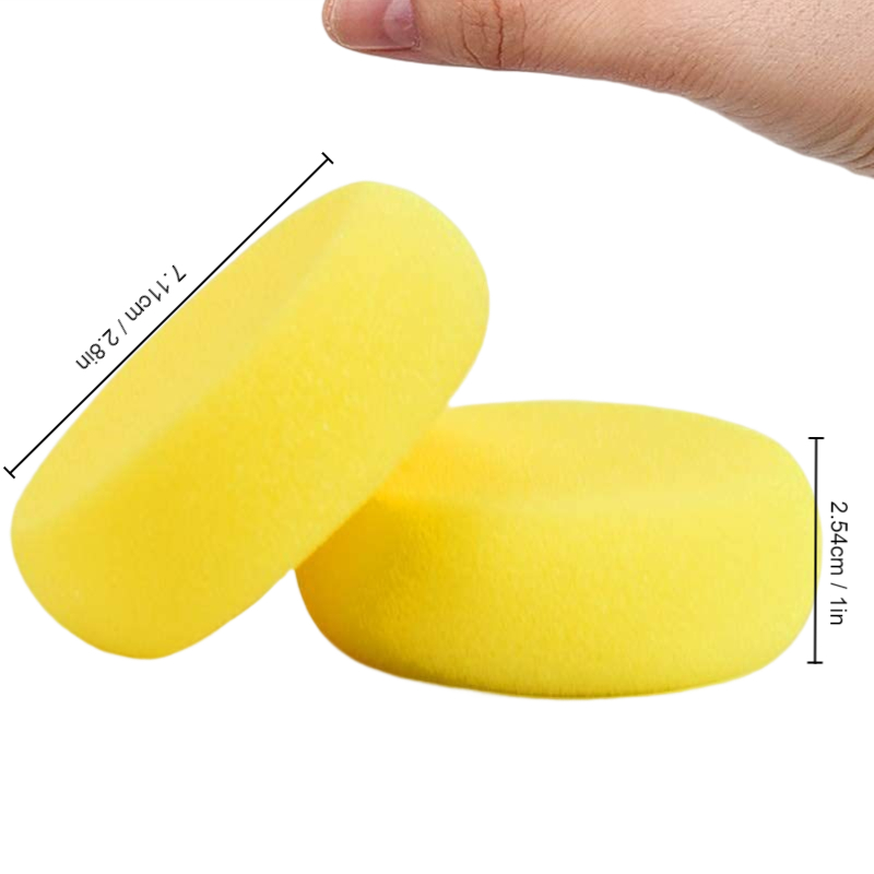Esponja de cerámica de plástico de 5 uds, esponja absorbente de pintura en blanco para dibujar, herramienta de cerámica en blanco para dibujar, esponja para pulir encerar