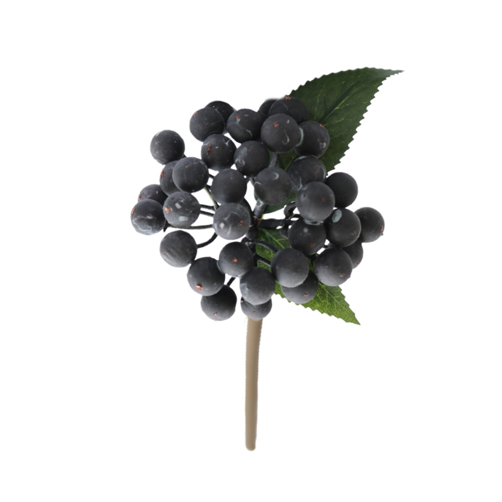 Berry Simulation Fruits Christmas Berries Artificial Flower Eco-friendly Home Office Decor 8 Colors Living Room Bunch Ornaments: Black Gray