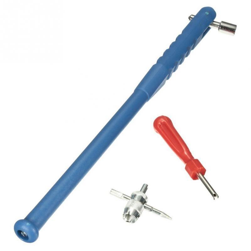 Universal 1 Set Tire Valve Puller Tire Repair Tools Tire Hub Valve Installation Repair Tool Car Mot Pull Removal Wrench Tool Kit
