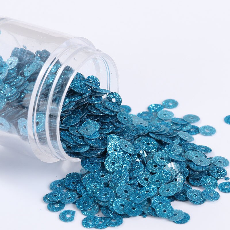 Pailettes 4Mm Glitters Sequin Platte Ronde Losse Pailletten Naaien Bruiloft Decoratie Craft Scrapbook Diy Accessoires 2000Pcs: JCF  blue