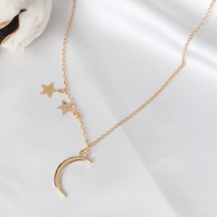 Alloy Women's Power Necklaces Gold Color Crystal Necklace for Women