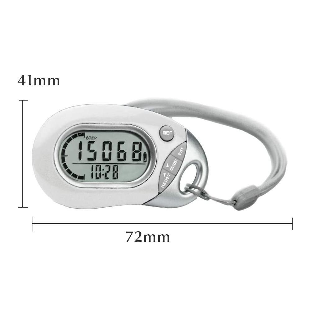 Step Counting Pedometer Portable Step Counter Walking Distance Counting Equipment Accurate Digital 3D Pedometer