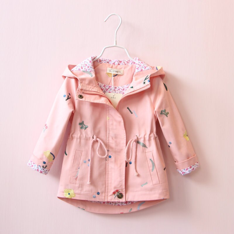 Zitrusfrüchte Herbst Baby Mantel Mädchen Jungen Jacke Mantel Karikatur freundlicher Sweatshirts Outfit Mit Kapuze Oberbekleidung Baby Kleidung Für 9-24M: rosa / 3T