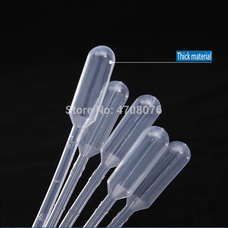 Thicken 3ml plastic pasteur pipette transfer pipette dropper Polyethylene