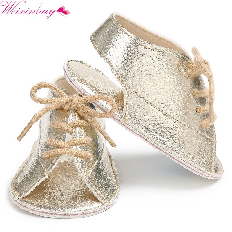 Baby Girl Sandals Handsome Baby Boys Shoes PU Leather Baby Sandals Soft Soled Anti-Slip Newborn Baby Boy Sandals
