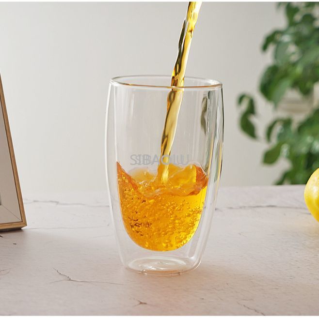 Tasse en verre à Double paroi, 1-6 pièces, résistante à la chaleur, transparente, pour le café, le thé, l'eau,