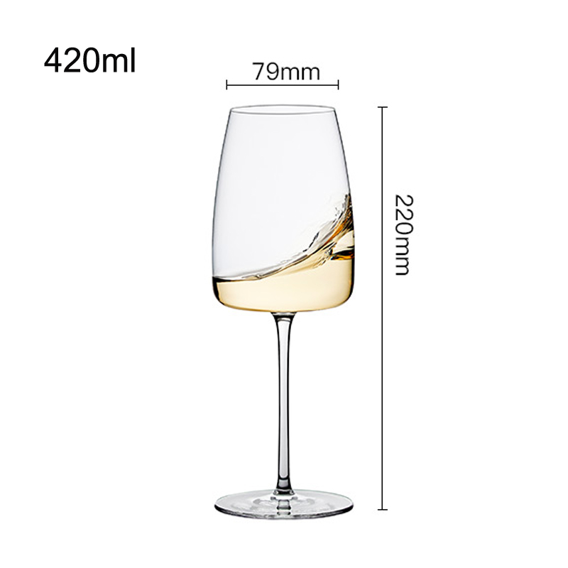 Europa libre de plomo vidrio cristalino copa de vino rojo copa de vidrio de vino de la Casa Blanca copa de vino Champagne espumosos beber de vidrio: 220x79mm    420ml