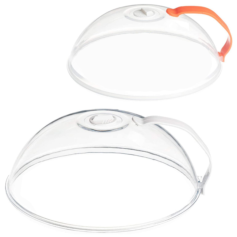Microwave Splatter Cover-2 Pack, Microwave Cover For Foods, Microwave Plate Cover Guard Lid With Adjustable Steam Vents: Default Title