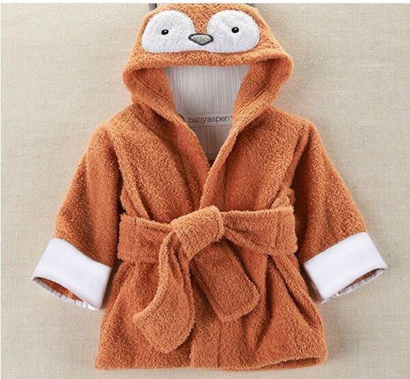 Spring Autumn Children Bathrobe Baby Cotton Cartoon Unisex Small Pajamas Animal Robes 1pcs Baby Hooded Blankets 0 To 12month: 15