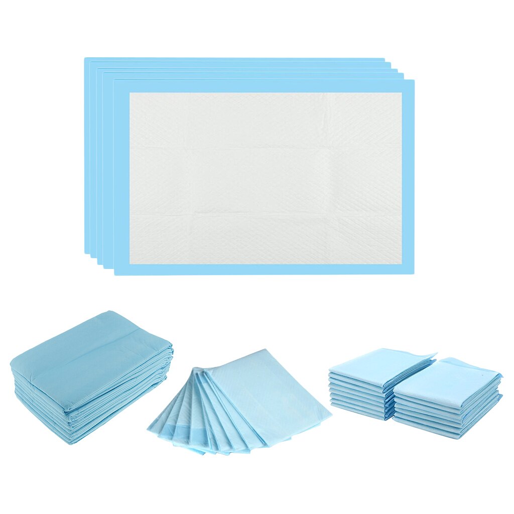 Disposable Incontinence Bed Pads Protection Sheet Mattress Covers Blue Waterproof Incontinence Protector Bed Wetting Mattress
