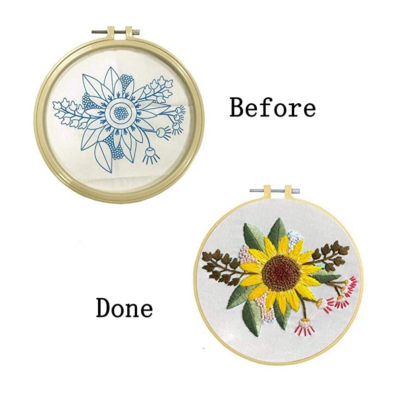 Embroidery Kit Suitable for Beginners Cross Stitch Starter Kit Embroidery Diy Embroidery Set