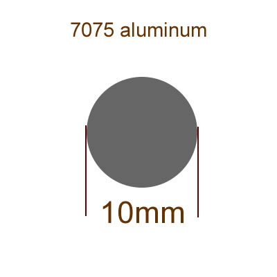 6061 / 7075 aluminum rod,diameter 3mm 4mm 5mm 6mm 8mm 10mm, Aluminum Round bar,Good electroplating properties, anti-corrosion: 245mm / 10mm 7075