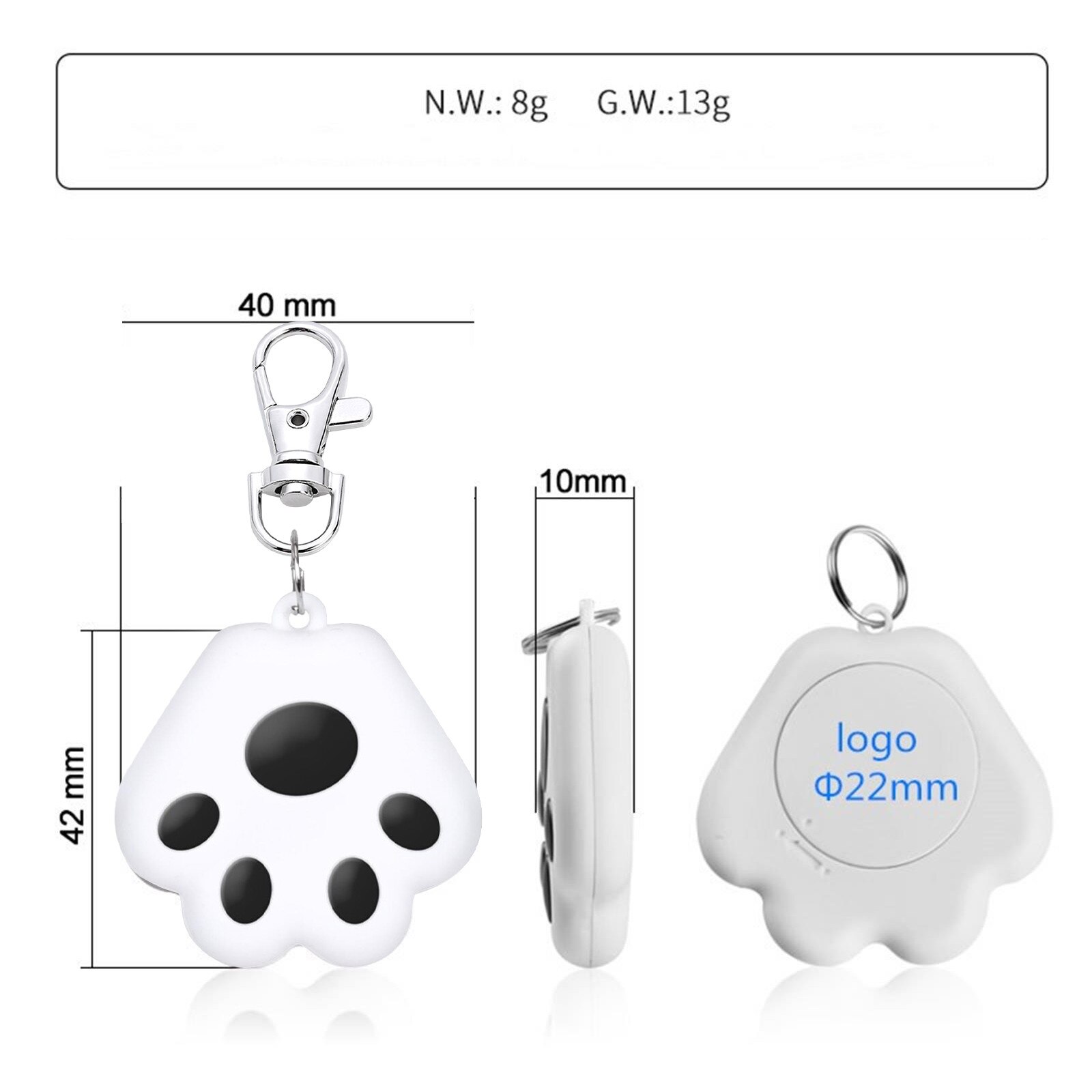 Pet GPS Locator Cat Dog Mini Tracking Loss Prevention Waterproof Device Tool Child Bag Wallet Key Finder Locator