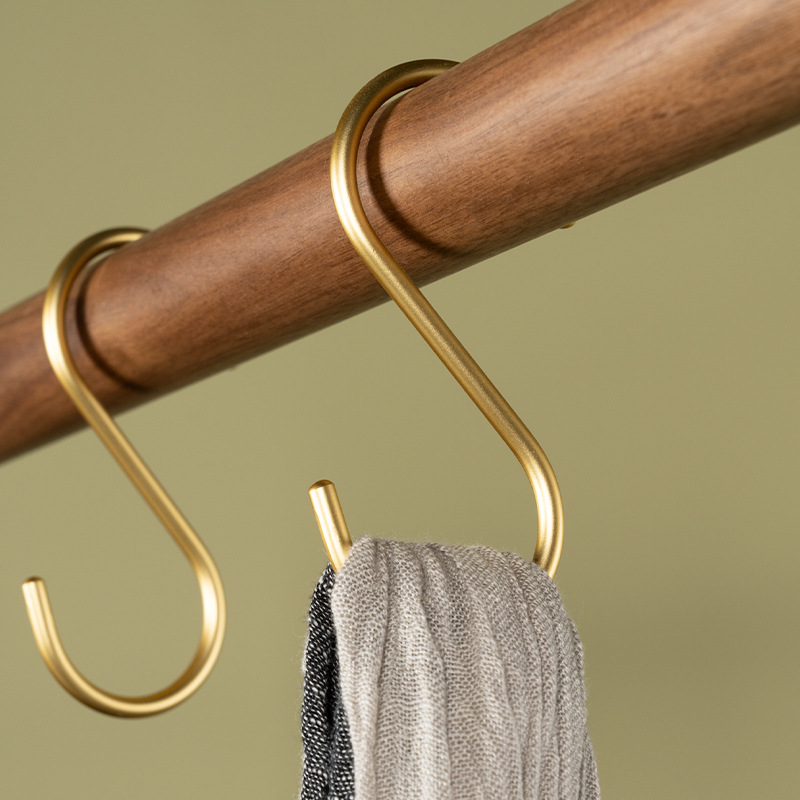 Crochet en acier en forme de S, crochet en forme de S, pour la cuisine et la chambre à coucher, garde-corps multifonction, crochet de support de fermoir, crochet de rangement suspendu aussi 5 pièces