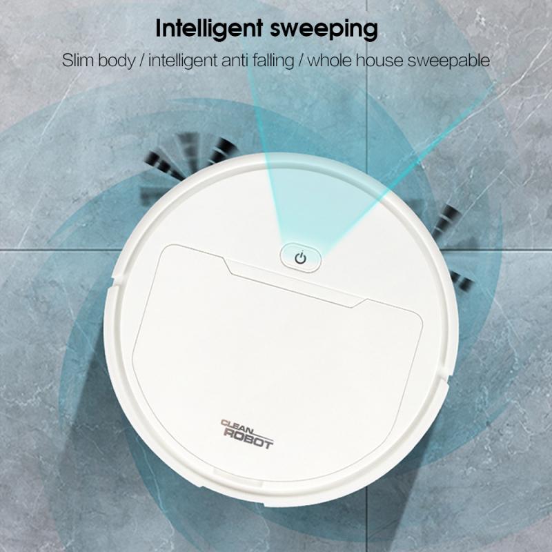 1800Pa Multifunctionele Smart Robot Stofzuiger 3-In-1 Usb Charge Smart Dust Cleaning Robot Droog Nat vegen Cleaner Voor Home