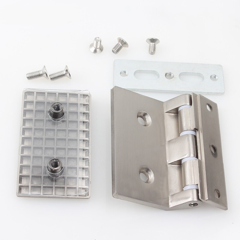 1pcs Stainless Steel Glass Door Hinge Aluminum Partition Office Door Glass Door Hinge Glass Window Clip Slider