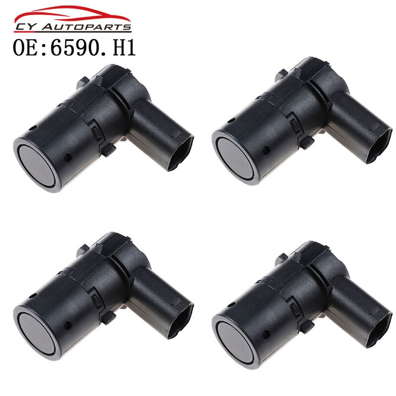 YAOPEI 4PCS 6590.H1 Fits Peugeot 207CC Citroen C4 C5 PDC Sensor 66206989068 8200417705 7701062074 7711135326,9653849080,6590H1