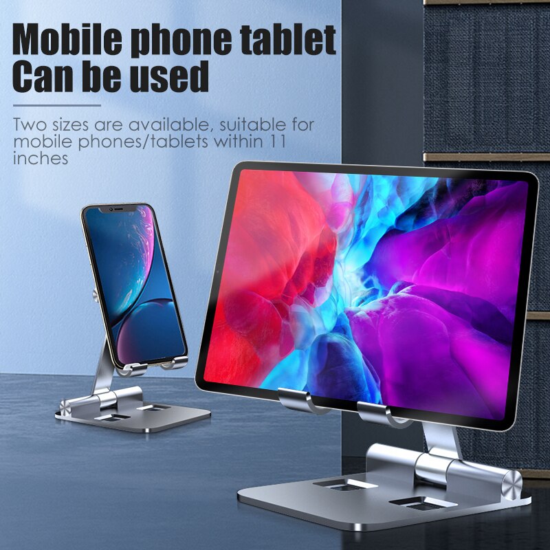 Universal Alloy Foldable Desktop Tablet Stand For Samsung Huawei iPad 9.7 10.2 Pro 11 Air 4 Tablet Holder Tablette Phone Support