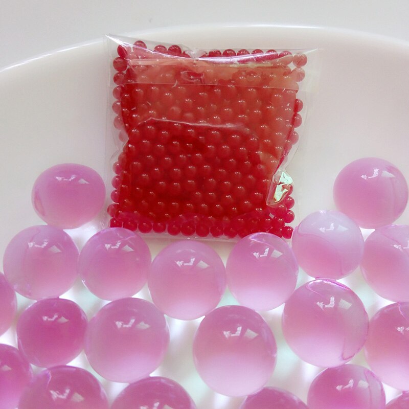 3000 Deeltjes Multi Kleur Kristal Kralen Jelly Kinderen Speelgoed Hydrogel Bal Plantenteelt Ballen Die Groeien In Water: mei red