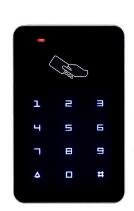 Touch Screen Backlight Standalone Access Controller 125Khz RFID Access Control Keypad Card Reader Door Lock System: 13.56Mhz IC Version