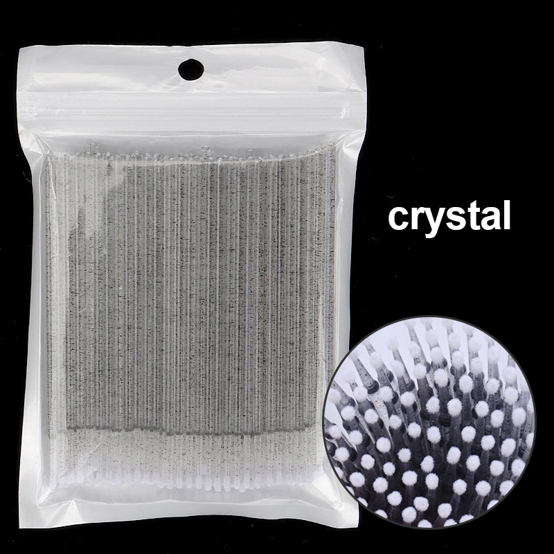 Kekelala 100Pcs/Fles Wimper Extension Wattenstaafjes Lash Lift Lijm Remover Applicators Microblade Make Micro Borstels Tool