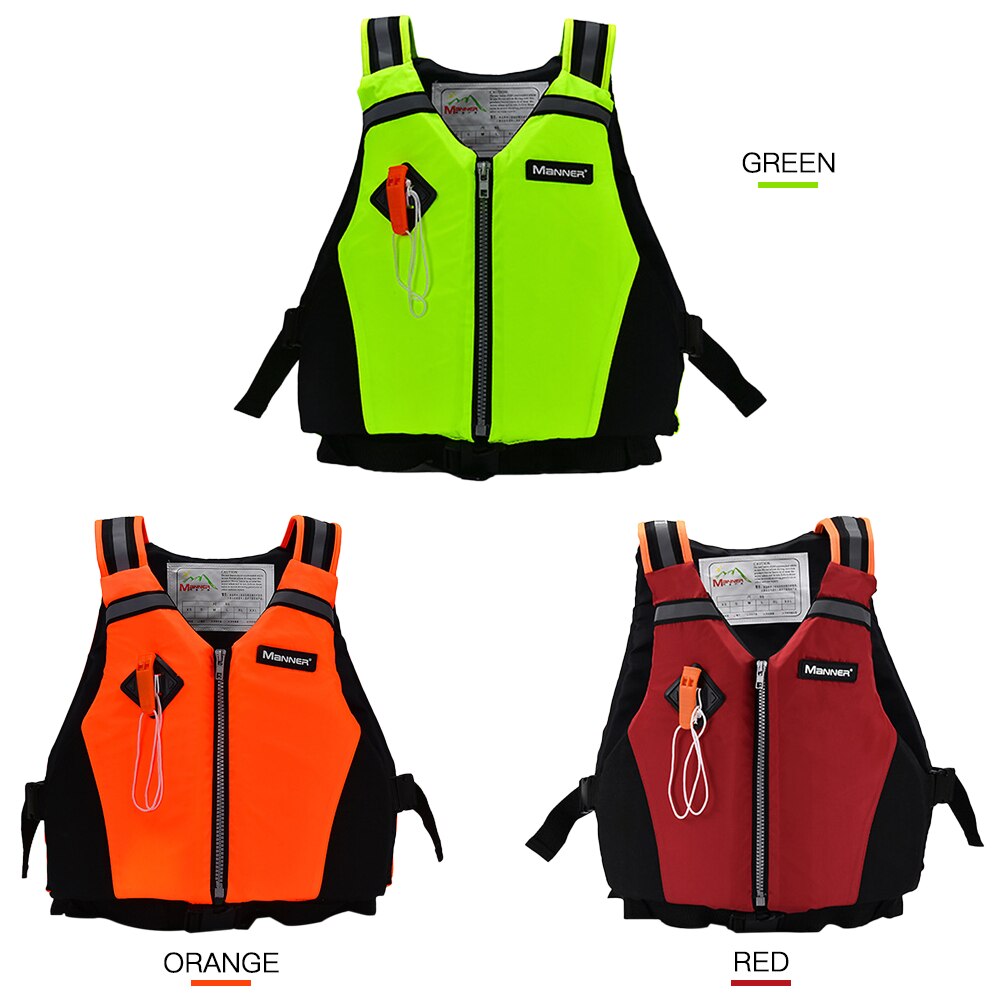 40kg-95kg Life Vest Men Women Swimming Life Jacket Zipper Swim Vest For Water Sports Surfing Swimming Fishing