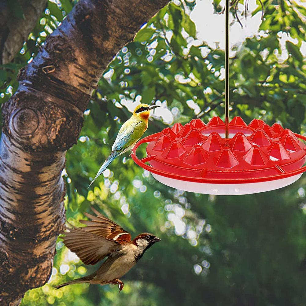 Hanging Hummingbird Feeder Wild bird feeder With Hook Outdoor Round Bird Feeder For Yard Garden Decoration