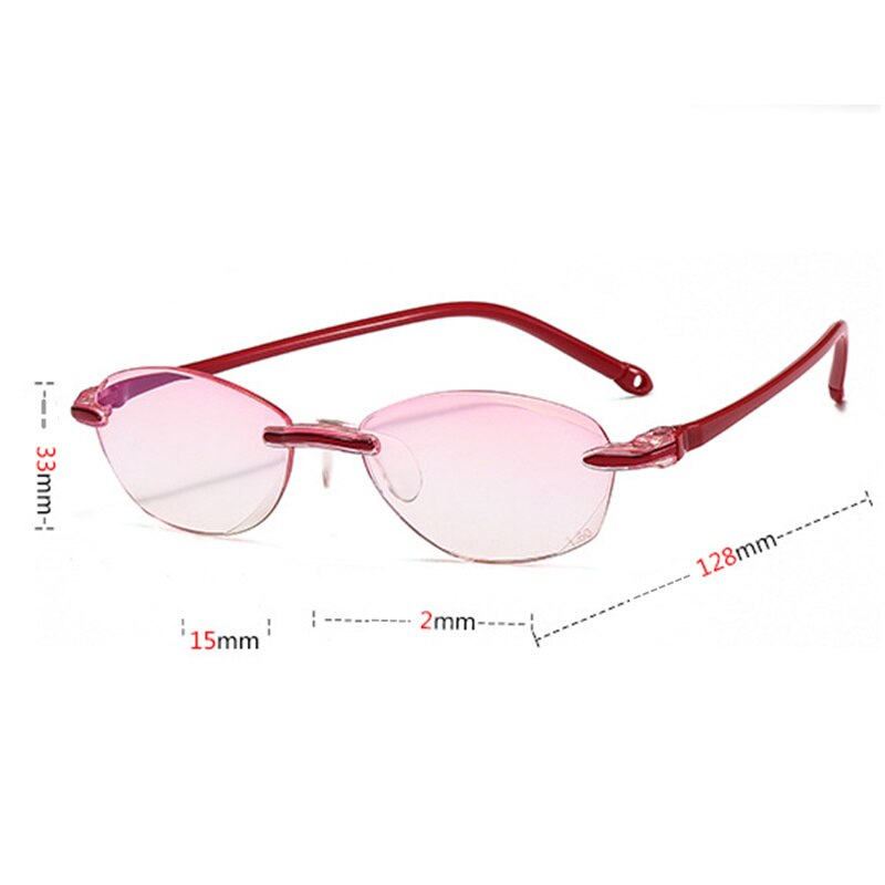 Ultralight Rimless Reading Glasses Anti Blue Light Radiation Computer Presbyopia Readers spectacleso Reader Glasses