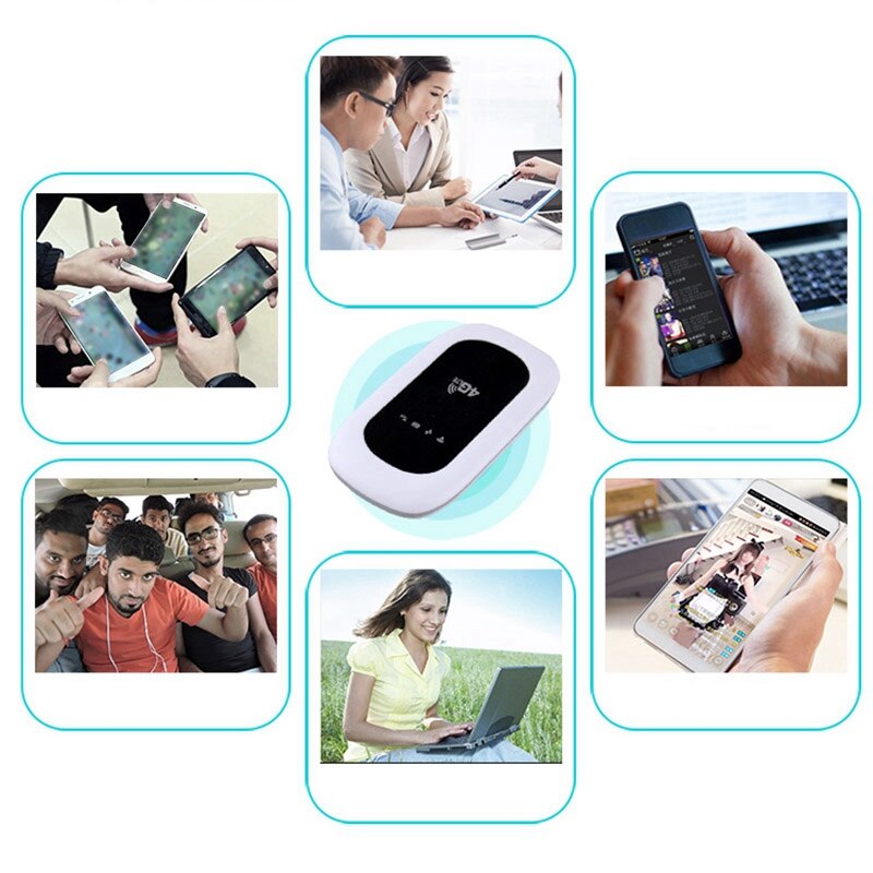 4g trådløs ruter mifi lte bil bærbar wifi mobil hotspot telefon internettenhet med sim-kortspor