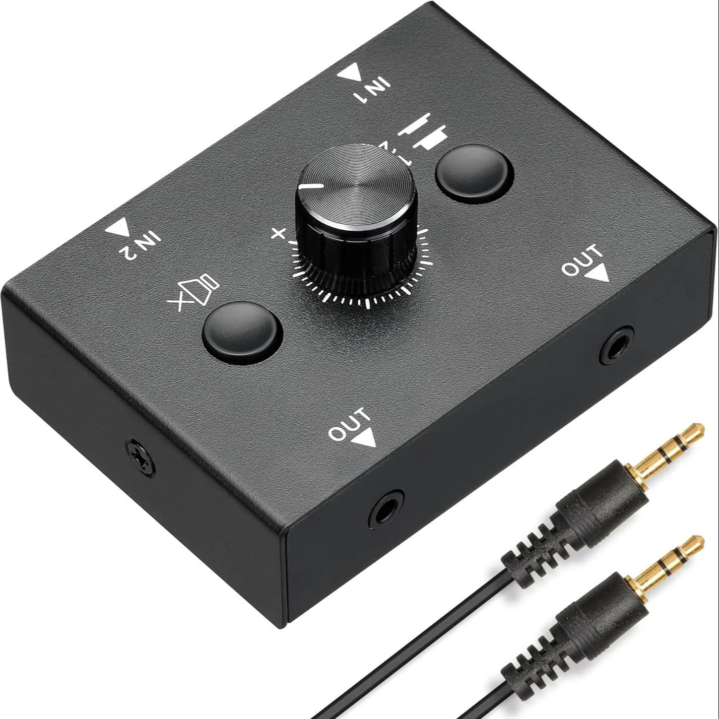 3 Way 3.5mm Stereo Audio Switcher Bi-Directional A... – Grandado