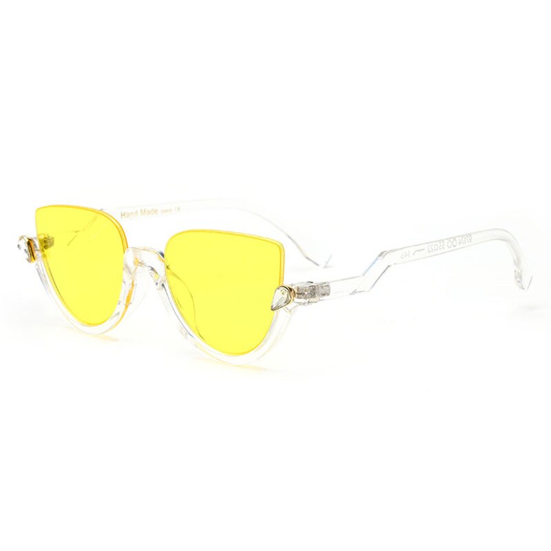 Bellcaca cat eye solbriller kvinder mærke dame semi-rimless solbriller til kvinder  uv400 oculos de sol  bc408