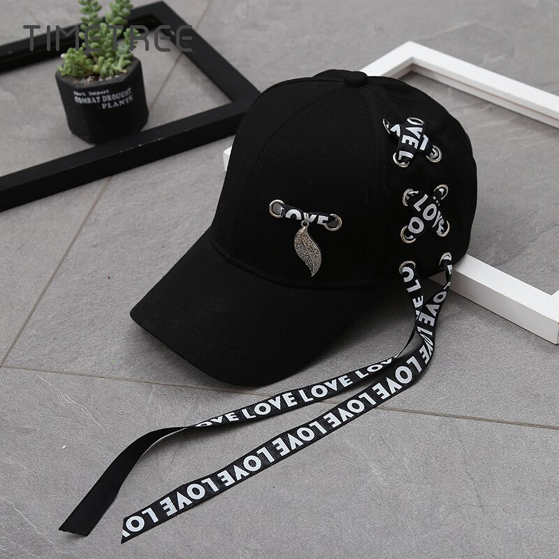 Baseball Cap Mode Lange Riem Vrouwen Mannen Baseball Cap Zwart Snapback Verstelbare Hiphop Caps pet homme Baseball Caps