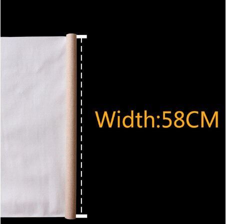 Medium Grain Blank Canvas for Painting Premium Linen Blend Primed Acrylic Oil Painting Canva Art Supplies for Artist 5M One Roll: width 58cm 5M length