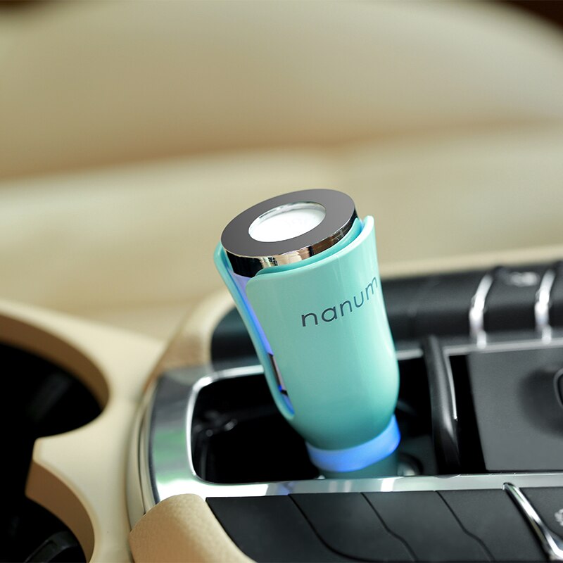M tulipán difusor de Aroma para coche, purificador de aire, cargador de coche, elimina el olor de la fragancia, martillo de seguridad USB, negro, blanco, azul, Rosa, Verde